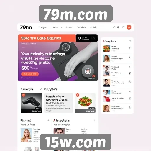 Análise da interface do site 79m.com